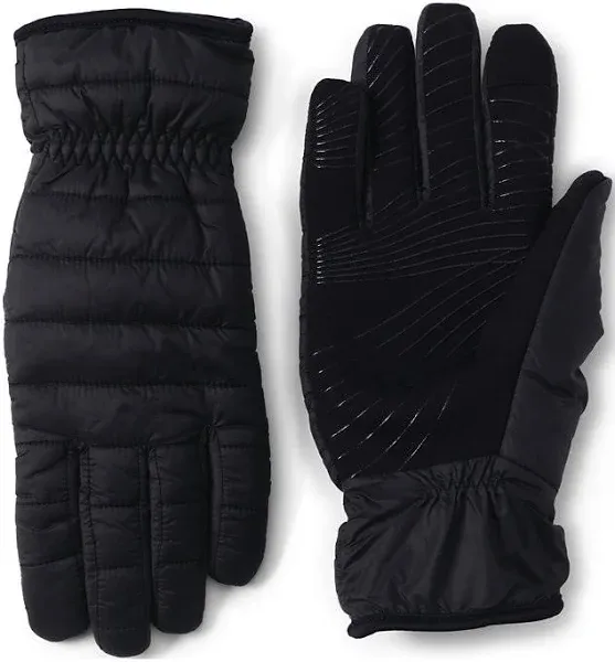 Lands' End Women's Wanderweight Quilted EZ Touch Screen Gloves