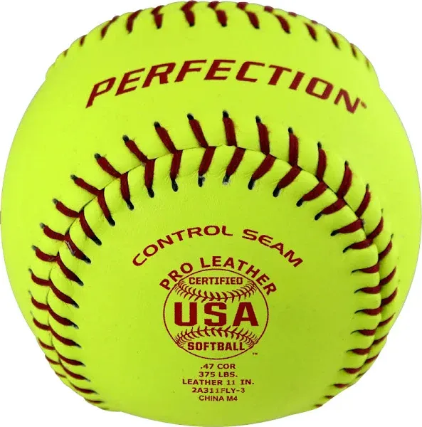 Baden USA Leather Fastpitch Softballs - 1 Dozen