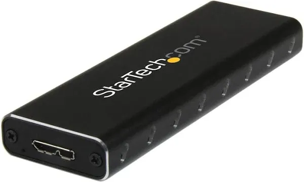 StarTech.com Drive Enclosure SATA/600, M.2 - USB 3.0 Micro-B Host Interface -...