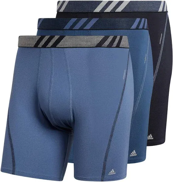 adidas Men's Sport Performance Mesh Boxer Briefs (3-Pack)