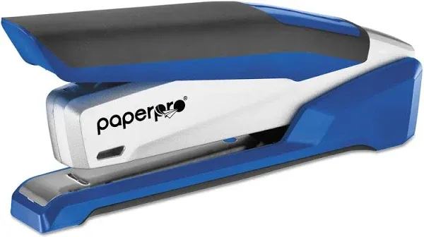 PaperPro-Bostitch 1118 inPOWER Premium Stapler, 28-Sheet Capacity, Blue/Silver