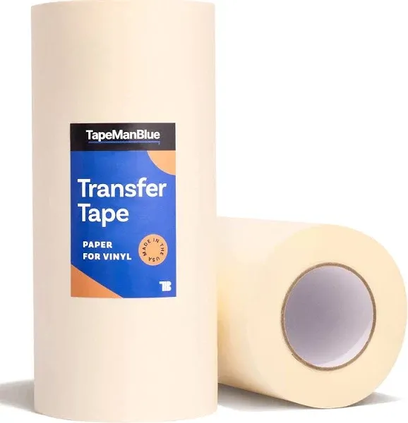 Transfer Tape for Vinyl, 24 Inch X 100 Feet, Paper with Layflat Adhesive. Americ