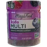 MegaFood Kids Organic Gummies - Multivitamin, Vitamin C, Vitamin D & Choline, Vegetarian 60ct