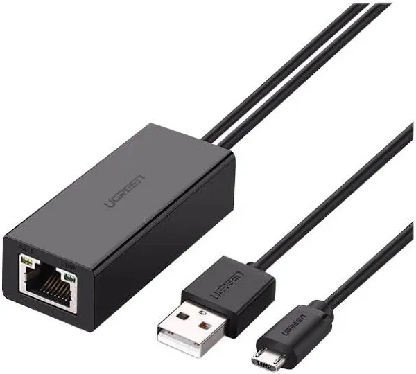 Micro USB /  USB-A To 100Mbps Ethernet Adaptor For  Mobile Eg. Chromecast