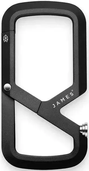 The James Brand Mehlville Mini Carabiner/Bottle Opener, Black Aluminum