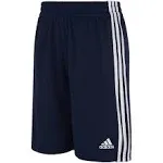 Adidas Boys Basketball Shorts Kids Size Large 14/16 Navy and White Three Stripe