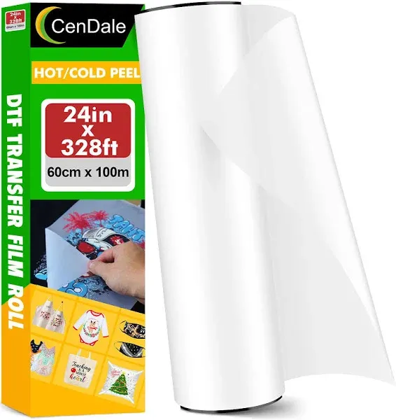 CenDale DTF Transfer Film Roll 24" x 328ft