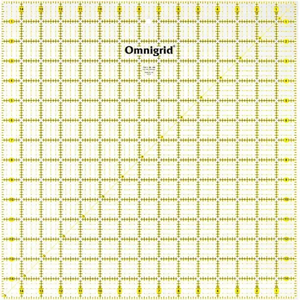 Omnigrid 15x15 Grid mat, 15 x 15, Clear