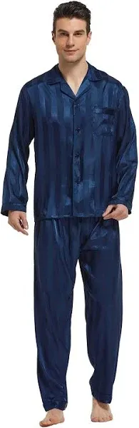 Tony & Candice Men's Classic Satin Pajama Set