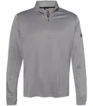 Adidas A401 - Lightweight Quarter-Zip Pullover Grey Three XL