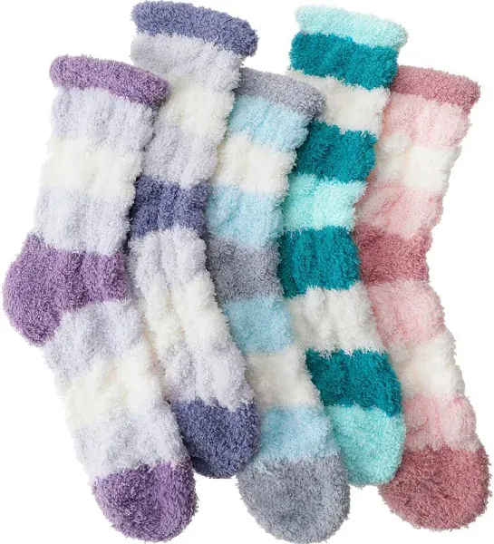 EBMORE Womens Fuzzy Socks Fleece Fluffy Cabin Plush Warm Sleep Soft Cozy Winter Adult Socks