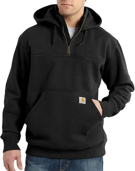 Carhartt Men's Rain Defender Paxton Heavyweight Hooded Zip Mock Sweatshirt