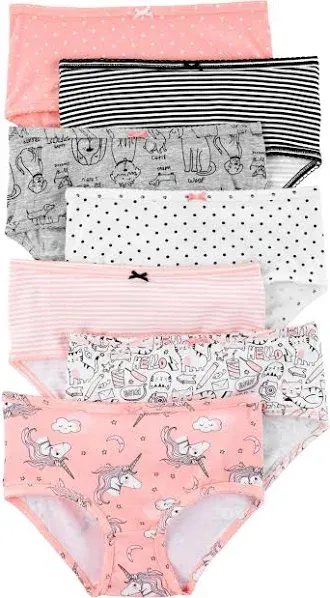 Carter's Girls' Little 7-Pack Underwear