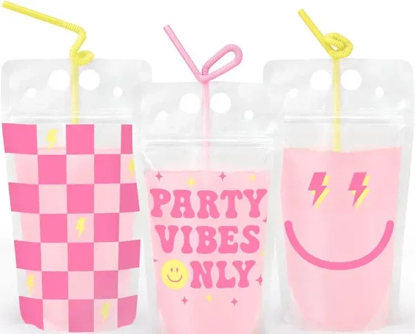 Preppy Party Birthday Drink Pouches