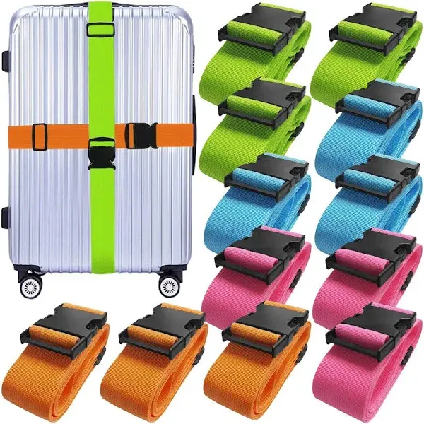 12 Pack Luggage Straps