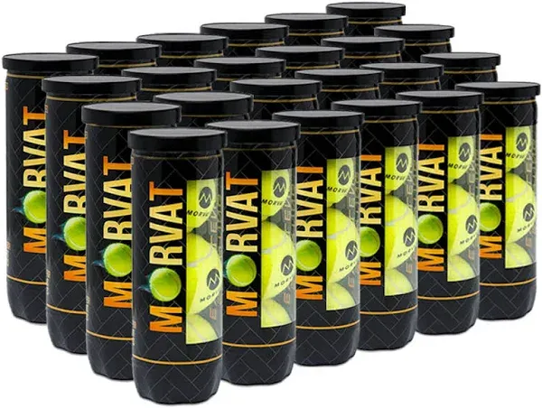 Morvat Professional Standard Yellow Tennis Balls Pressurized & Extra Duty