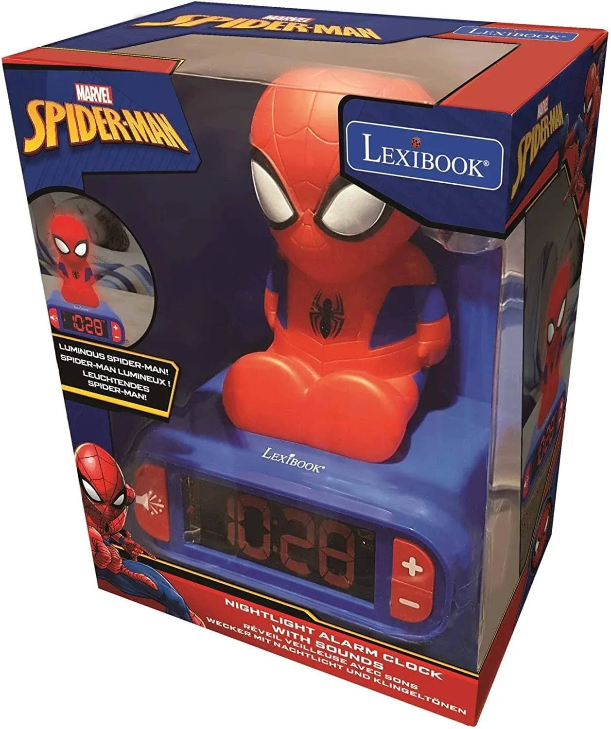 Lexibook RL800SP Spider-Man Night Light Radio Alarm Clock