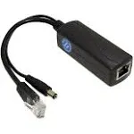 Gigabit PoE Splitter 12V/2A DC5.5 * 2.5mm Connector, 48V PoE to DC 12V/2A Out...