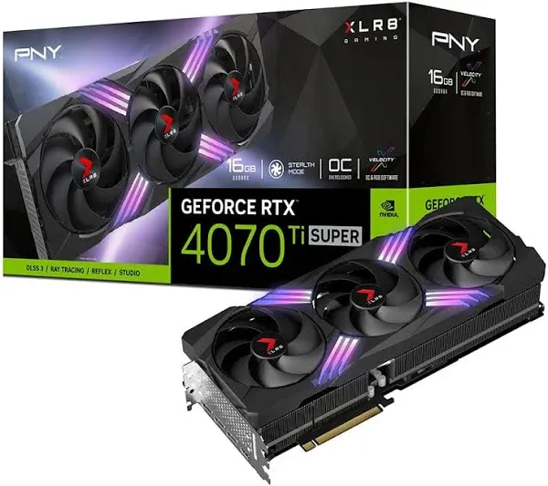 PNY GeForce RTX 4070 Ti SUPER Graphics Card