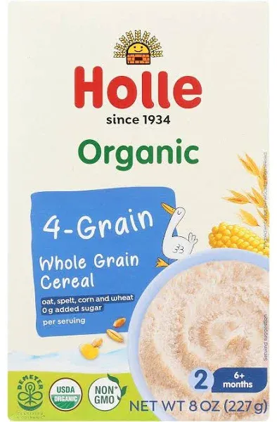 Holle Organic Wholegrain 4-Grain Cereal - 8.0 oz