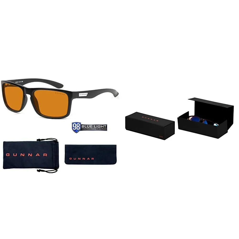 Gunnar Optiks INT-00112 Intercept Onyx/amber Max Tint Accs Gaming/ Computer