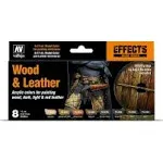 Vallejo Wood and Leather Paint Set Paint Set