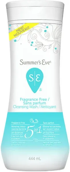 Summer's Eve 5 in 1 Fragrance Free Cleansing Wash