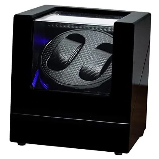 Rotating LED Light Watch Winder