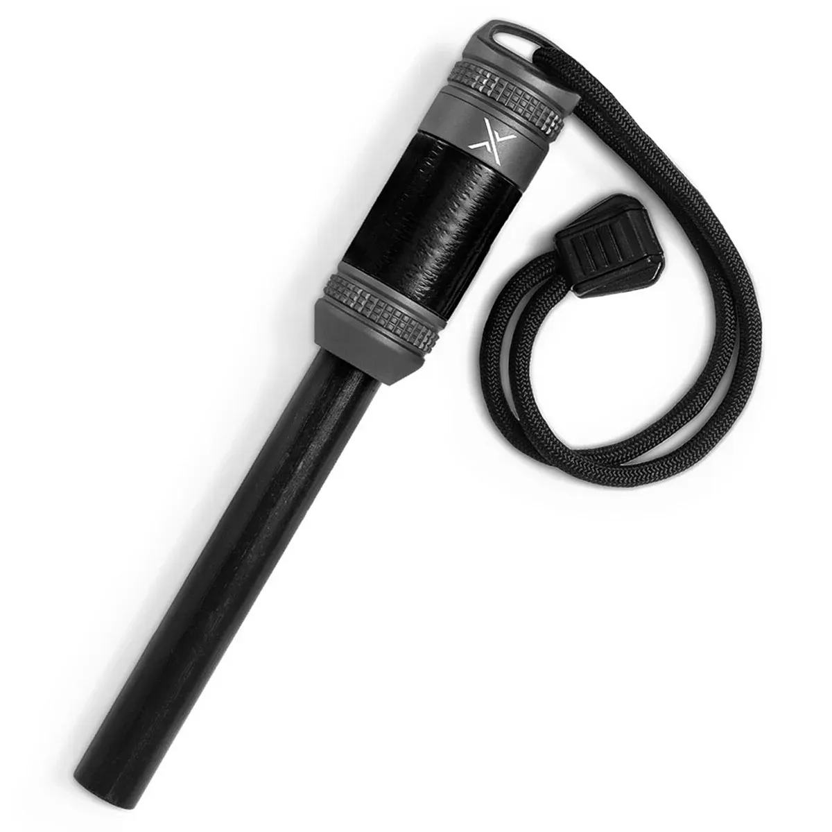 Exotac fireROD XL Fire Starter with Repair Tape - Gunmetal