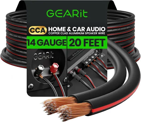 14AWG Speaker Wire, Series 14 AWG Gauge Speaker Wire Cable (100 Feet / 30.48 ...