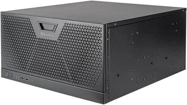 SilverStone RM51 5U Rackmount eATX Server Chassis Computer Case - Black