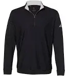 Adidas A295 - Performance Textured Quarter-Zip Pullover - Black L