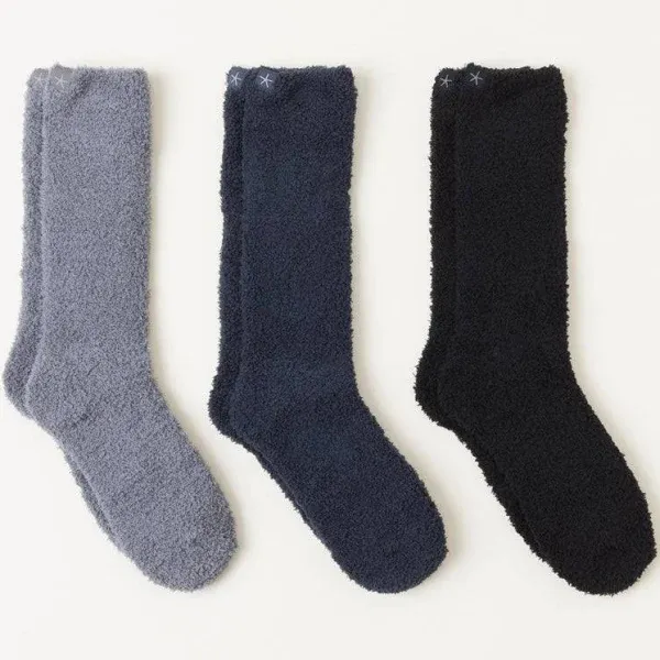 Barefoot Dreams CozyChic 3-Pack Crew Socks