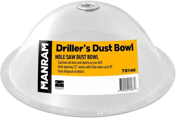 Hole Saw Dust Bowl - Dust Bowl for Hole Saw, for Installing Recessed Lights and Works with All Hole Saws