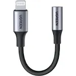 UGREEN Lightning to 3.5mm Headphone Adapter, Grey