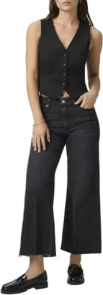 PAIGE Women's Anessa Raw Hem Jeans