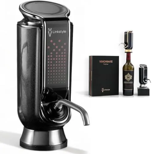 Linkstyle.life Triovino 3-in-1 Electric Wine Aerator, Dispenser, and Preserver