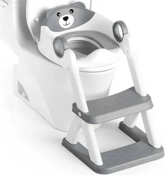 1st Potty Training Seat Upgrade Toddler Toilet Seat Kids Boys Girls 2 in 1 Potty