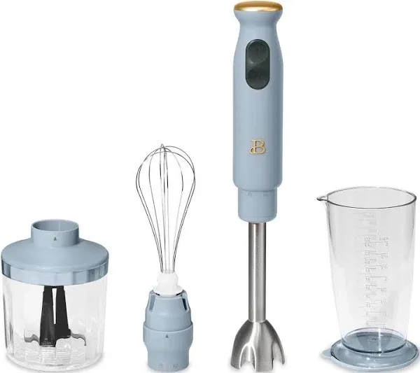 2-Speed Immersion Blender with Chopper &amp; Measuring Cup, Sage Green by Drew 