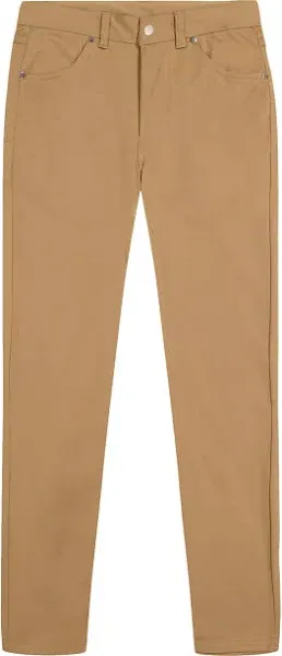 IZOD Boys' School Uniform Twill Pants, Flat Front & Comfortable Waistband with 5 Pockets