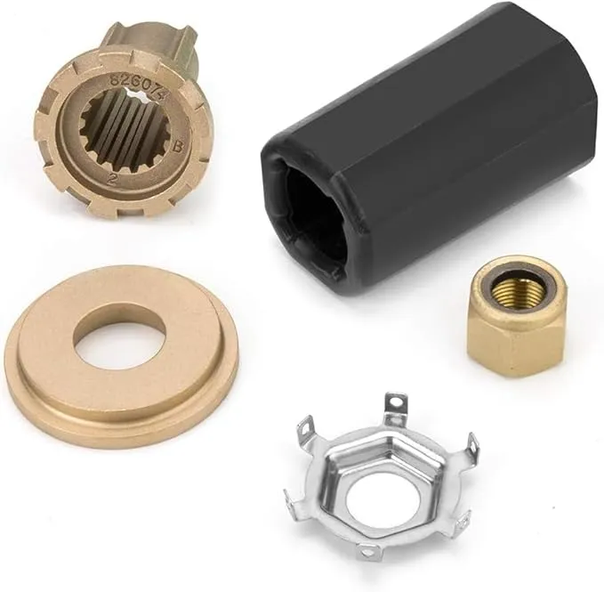 835257Q1 Flo-Torq II Hub Kits Replacement fit Mercruiser Alpha One/Bravo One Mercury Mariner Outboard Boat Motos 60-300 HP, for 15 Spline Tooth Propeller Installation Parts