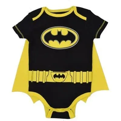 Baby Boy's Batman one piece with detachable cape.