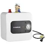 CAMPLUX Mini Tank Electric Water Heater 1.3 Gallons Hot Water Heaters 120V, Under Sink Water Heater with Cord Plug 1.44kW