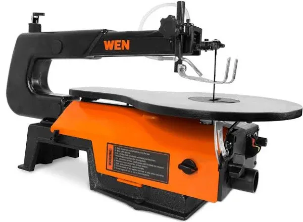 WEN 16-inch Variable Speed Scroll Saw with Easy-Access Blade Changes, 3922