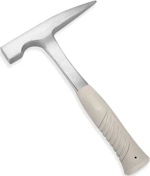 22-Ounce All Steel Rock Pick Hammer with Pointed Tip, 11-Inch Overall Length