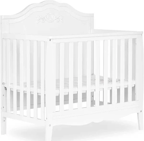 Sweetpea Baby Rose 4-in-1 Convertible Mini Crib