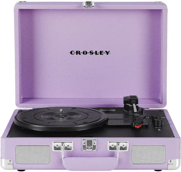 CR8005F-LN Cruiser Plus Vintage 3-Speed Bluetooth in/Out Suitcase Vinyl Recor...