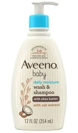 Aveeno Baby Daily Moisture Gentle Body Wash &amp; Shampoo with Oat Extract,... 