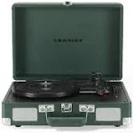 CR8005F-EM Cruiser Plus Vintage 3-Speed Bluetooth in/Out Suitcase Vinyl Recor...