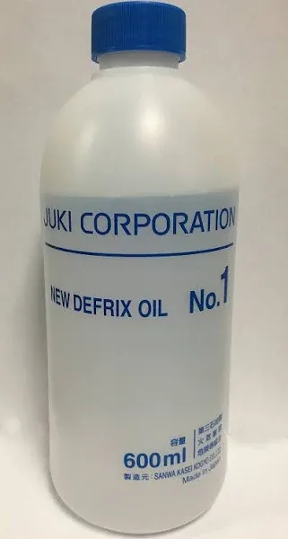 Juki Genuine Defrix Sewing Machine Oil No.1 600ml